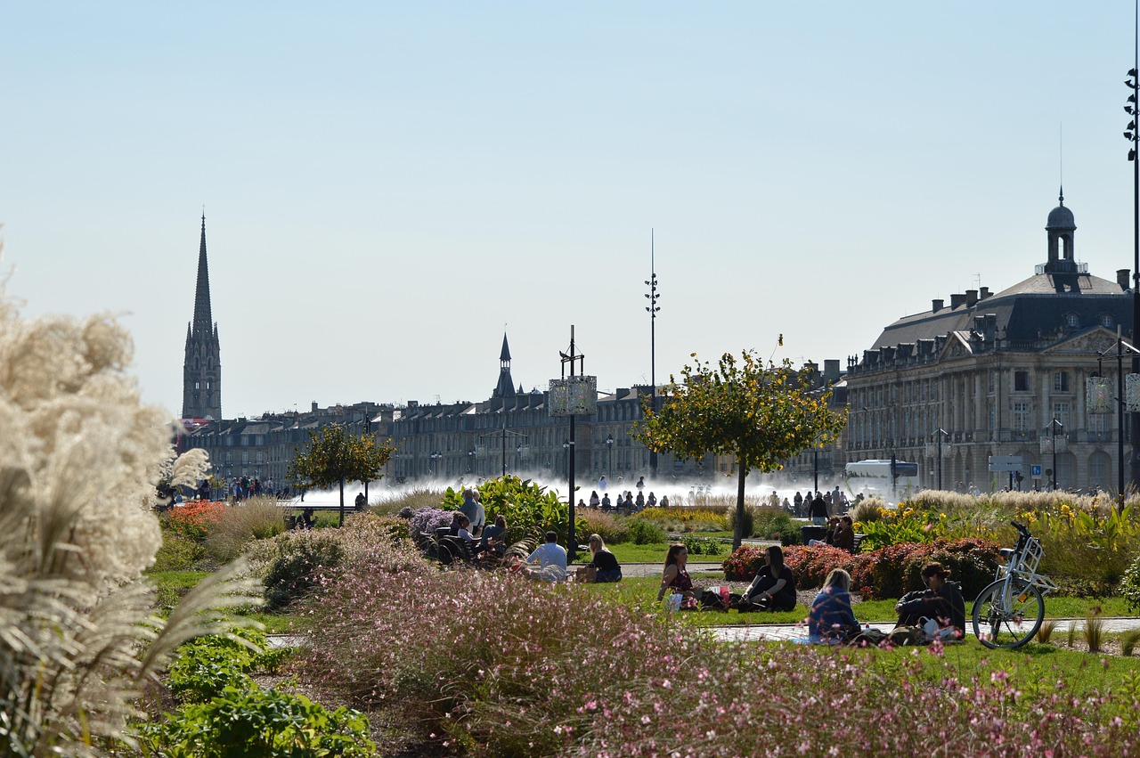 architecture, city, panoramic, nature, sky, bordeaux, docks